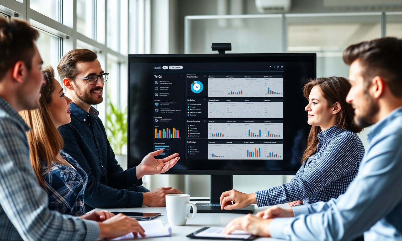 Team reviewing an edited product photo